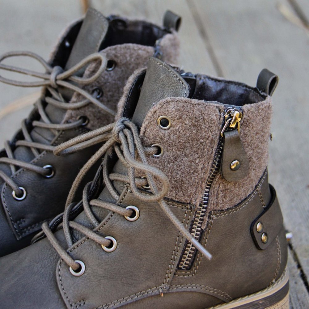 New Fall Rugged Field Boots Booties - Picture 3 of 4